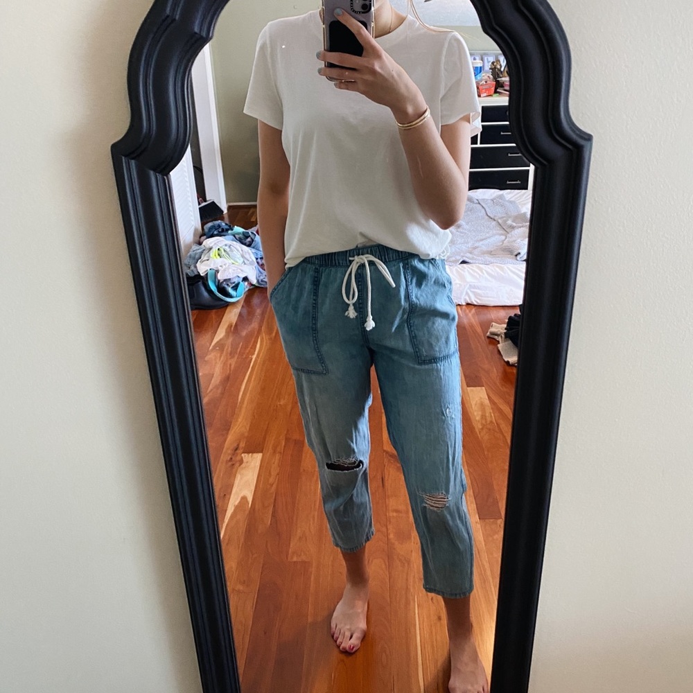 Aerie Easy Denim Pants
